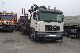 2001 MAN  26 464 6x2 flatbed trailer Loglift 165Z + Semi-trailer truck Heavy load photo 12