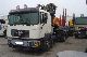 2001 MAN  26 464 6x2 flatbed trailer Loglift 165Z + Semi-trailer truck Heavy load photo 13