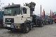 MAN  26 464 6x2 flatbed trailer Loglift 165Z + 2001 Heavy load photo