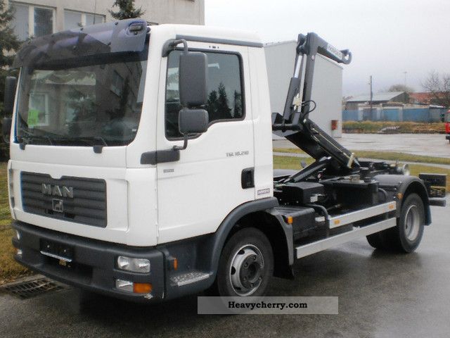 2008 MAN  10 210 WITH NEW Hookloader Truck over 7.5t Roll-off tipper photo