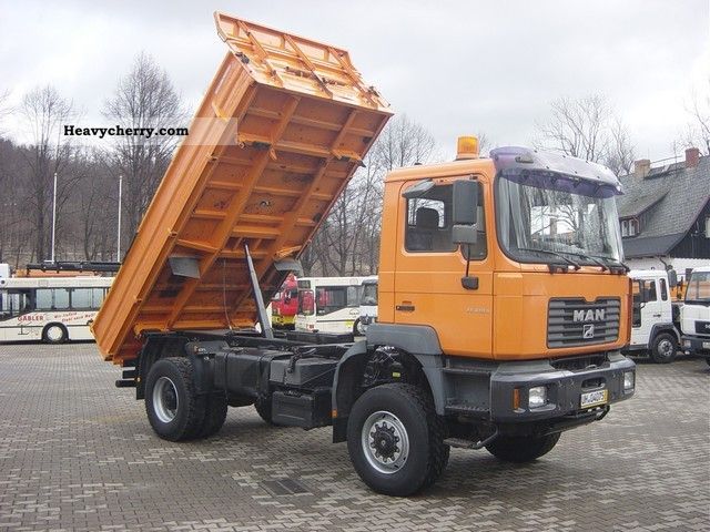 2002 MAN  FE 410 * 4x4, all-wheel-S 0.3. Meiller tipper * 40T.ANH. Truck over 7.5t Three-sided Tipper photo