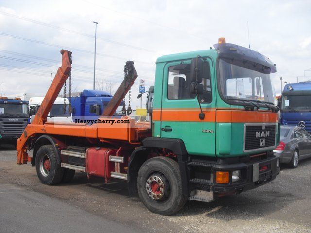 1995 MAN  19 272 Meiller Teleabsetzer AHK Truck over 7.5t Dumper truck photo