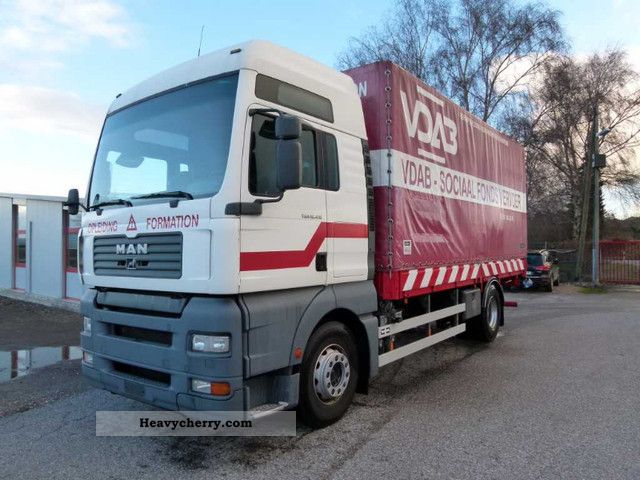 2003 MAN  TGA 18.410 XXL mechanics / AHK / Air Truck over 7.5t Stake body and tarpaulin photo