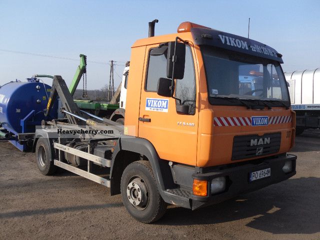 2004 MAN  8145 Van or truck up to 7.5t Roll-off tipper photo