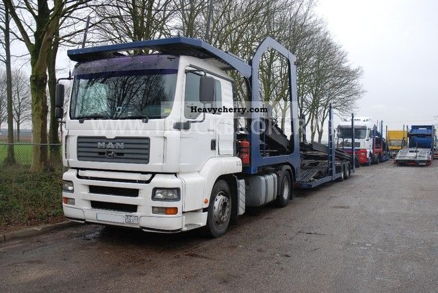 2002 MAN  TGA 410 MANUAL + + INTARDER LOHR 10 VEHICLES Truck over 7.5t Car carrier photo