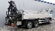 2000 MAN  26 414 FNL 6x2 flatbed with crane Hiab 125-4 Truck over 7.5t Stake body photo 1