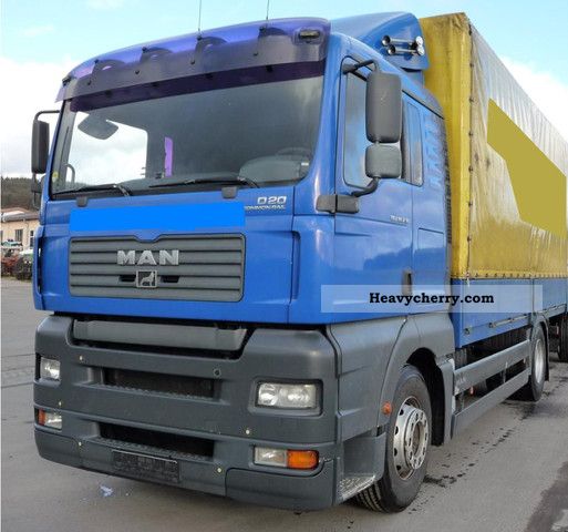 2005 MAN  18 430 FLL Truck over 7.5t Stake body and tarpaulin photo