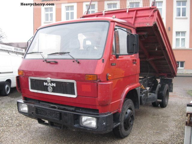 1993 MAN  8150 Tipper Van or truck up to 7.5t Three-sided Tipper photo