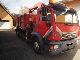 2000 MAN  14 284-Tiltable flatbed crane-grab timber Truck over 7.5t Stake body photo 1