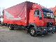 2000 MAN  14 284 with tail walls Truck over 7.5t Stake body and tarpaulin photo 1