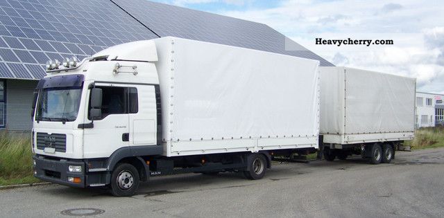 2006 MAN  8240 BL ONLY truck o.Hänger Truck over 7.5t Stake body and tarpaulin photo