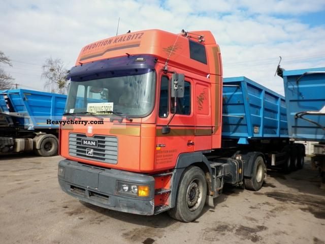 2000 MAN  F2000 Hydraulic, air conditioning, Webasto, Differsper Semi-trailer truck Standard tractor/trailer unit photo