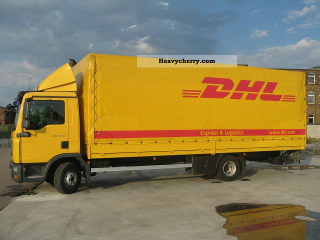2008 MAN  TGM 12 180 EURO 4, 7350 mm long structure Truck over 7.5t Stake body and tarpaulin photo