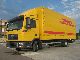 2008 MAN  TGM 12 180 EURO 4, 7350 mm long structure Truck over 7.5t Stake body and tarpaulin photo 1
