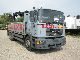 2000 MAN  18 284 Flatbed / Heckran Atlas 125.1 / 3 Truck over 7.5t Stake body photo 1