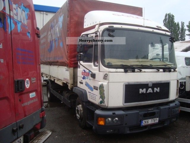 1998 MAN  14 264 SILENT / M 33 Truck over 7.5t Stake body and tarpaulin photo