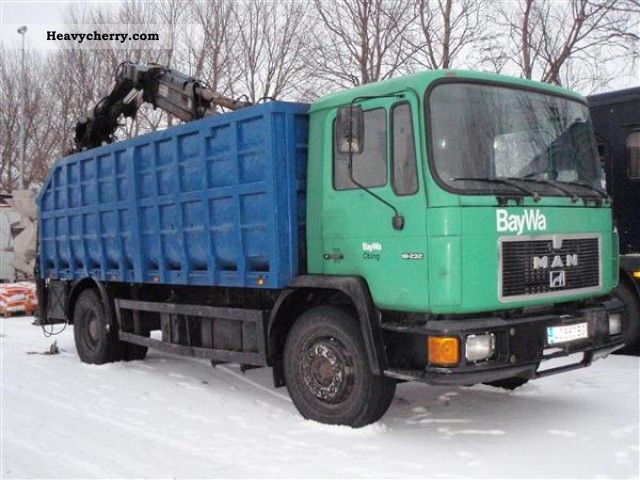 1992 MAN  18 232 Truck over 7.5t Stake body photo