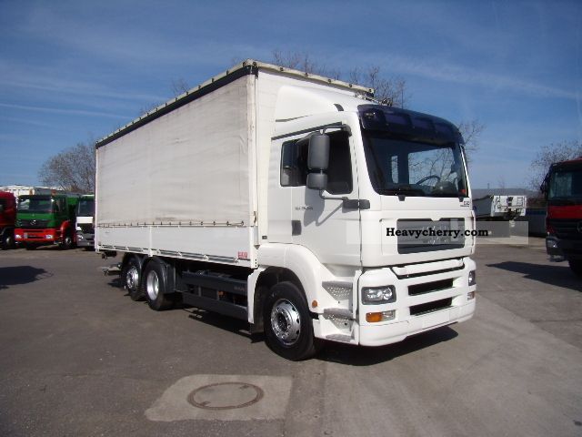 2006 MAN  BL/6x2 TGA 26 350 1.5 to. LBW 7.45 m. Platform Truck over 7.5t Stake body and tarpaulin photo