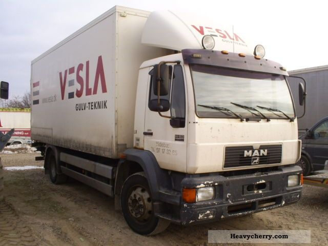 1999 MAN  14 163 - 10 163 no case / Moegli lift 12 ton Truck over 7.5t Box photo