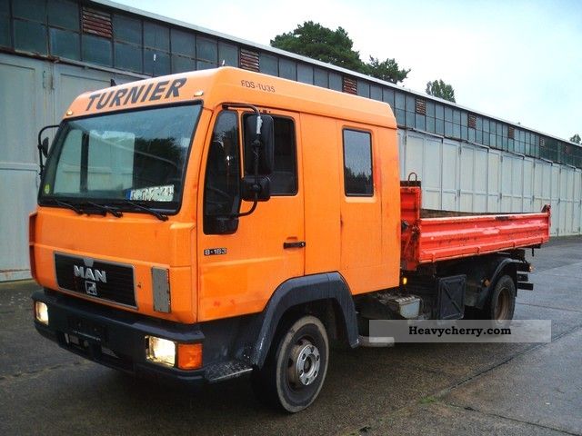 1997 MAN  Doka 8163 Tipper Three pages 7-seater 3-Seitenki Van or truck up to 7.5t Tipper photo