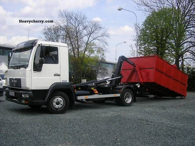 2005 MAN  8185 WITH NEW Hookloader 5T Van or truck up to 7.5t Roll-off tipper photo