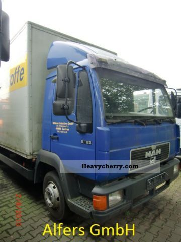 1998 MAN  8136 L2000 Van or truck up to 7.5t Box photo