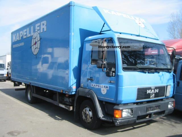 1998 MAN  LC 8163 - Closed Van or truck up to 7.5t Box photo