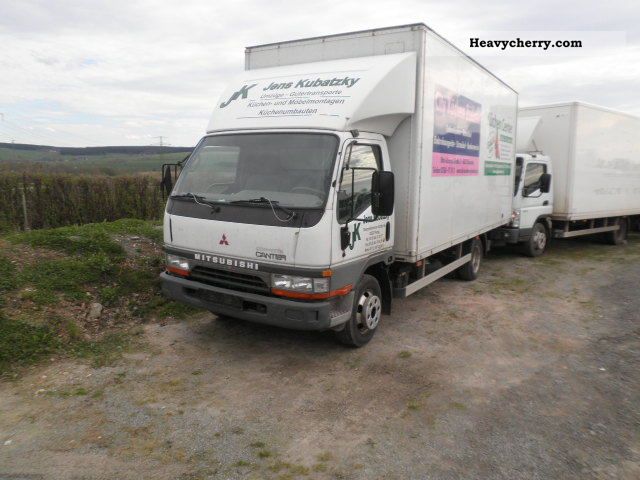 2001 Mitsubishi  Canter FE649 60 cases liftgate Van or truck up to 7.5t Box photo