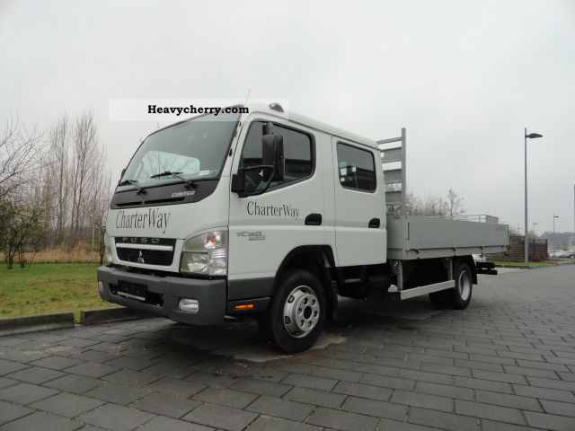 2010 Mitsubishi  7C15 double cabin * Platform * open air * AHK Van or truck up to 7.5t Stake body photo