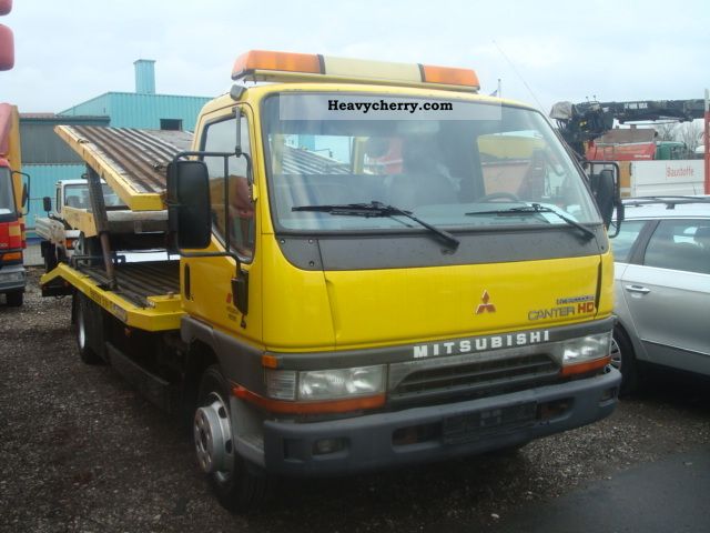 1999 Mitsubishi  Canter HD car transporter + trailer Van or truck up to 7.5t Car carrier photo