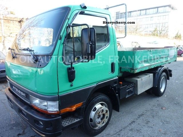 2004 Mitsubishi  Canter FE659 with Hook Container / D FZG Van or truck up to 7.5t Roll-off tipper photo