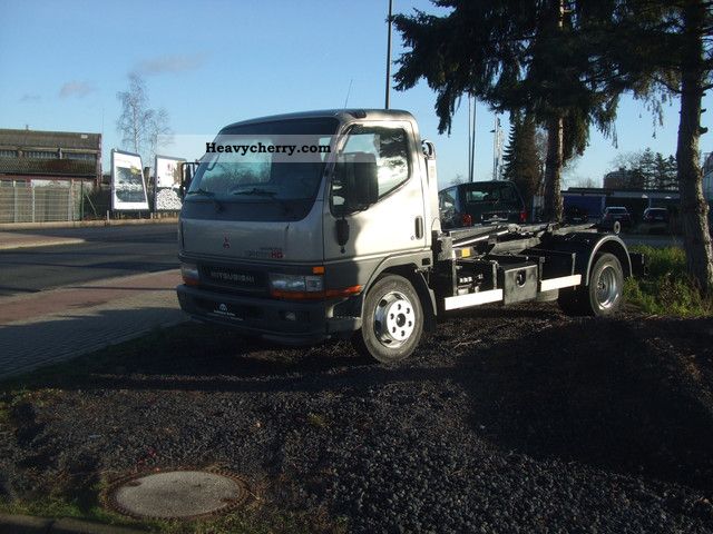 2004 Mitsubishi  Canter FE659 with Hook Van or truck up to 7.5t Roll-off tipper photo