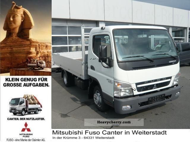 2011 Mitsubishi  Fuso Canter 3C13 € 5 Air / APC Van or truck up to 7.5t Stake body photo
