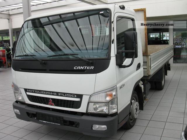2008 Mitsubishi  Fuso Canter 3C11 / platform / crane Van or truck up to 7.5t Stake body photo