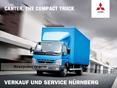 2012 Mitsubishi  Canter 7C18 flatbed crane Palfinger 11 m radio Truck over 7.5t Stake body photo