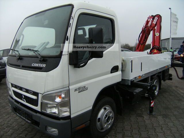 2010 Mitsubishi  Canter 5,5 to small crane with € 5 Van or truck up to 7.5t Stake body photo