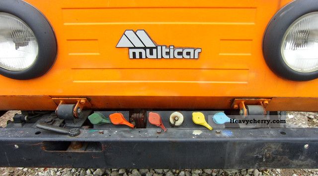 Multicar M25 4x4 tipper crane VW engine 1992 Three-sided Tipper Truck