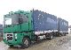 Renault  Magnum 480 Air LBW + Trailor trailer axles 3 2003 Stake body and tarpaulin photo