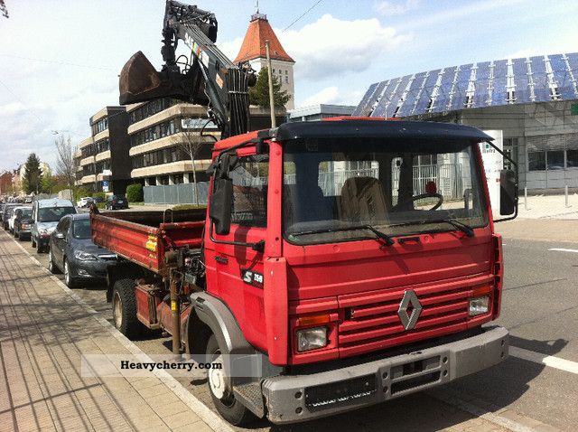 1993 Renault  S 160 Hiab / gripper Van or truck up to 7.5t Tipper photo