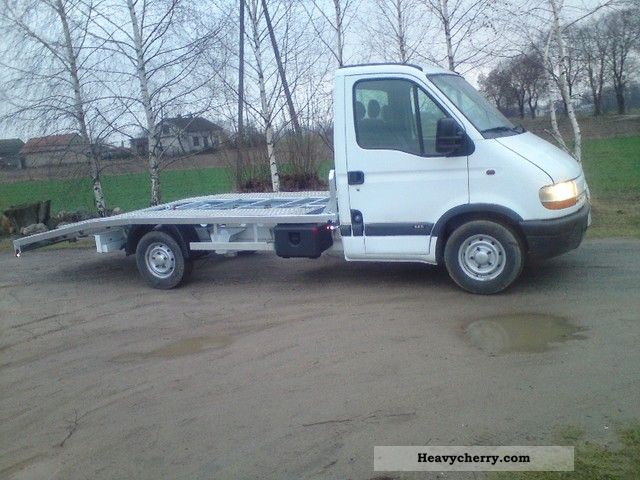 2000 Renault  MASTER 2.5D LAWETA NOWA Zabudowa Cynk ALUMINUM Van or truck up to 7.5t Car carrier photo