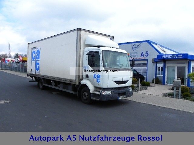 2000 Renault  Midlum 210 DCI closed tailgate Truck over 7.5t Box photo