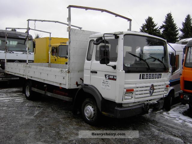1995 Renault  S 180 Truck over 7.5t Stake body and tarpaulin photo