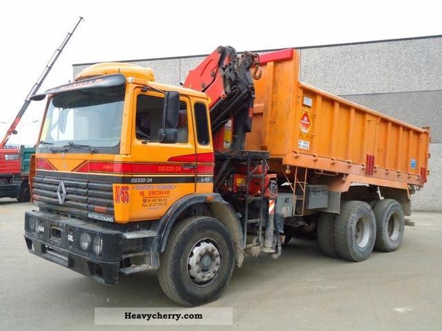 1990 Renault  DG 330.34 6X4 Truck over 7.5t Tipper photo