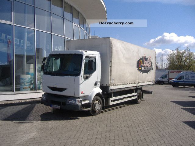 2001 Renault  Midlum 180.12 Truck over 7.5t Stake body and tarpaulin photo