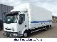 Renault  220 DCI, 7.5 m long, foot-hitch, lift 2004 Stake body and tarpaulin photo