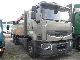 Renault  Lander 450.26 6x2 flatbed with crane 2007 Stake body photo