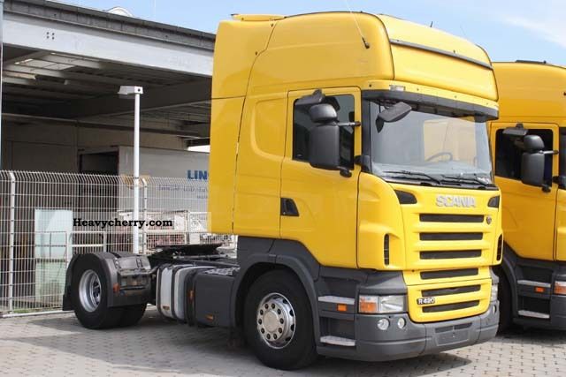2008 Scania  R 420 Topline, 2x tank, retarder, € 5 Semi-trailer truck Standard tractor/trailer unit photo