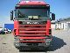 2004 Scania  R 114L B4x2 NA / air conditioning / heater Truck over 7.5t Stake body and tarpaulin photo 2
