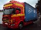2000 Scania  124L 420 Topline Edscha curtainsider + / auxiliary air Truck over 7.5t Stake body and tarpaulin photo 1