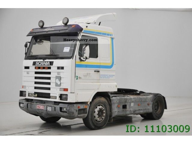 1996 Scania  R 113.380 Topstream Semi-trailer truck Standard tractor/trailer unit photo